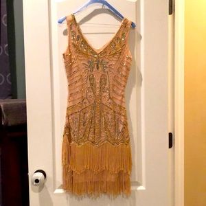 Sequin Roaring 20s Fringe Dress